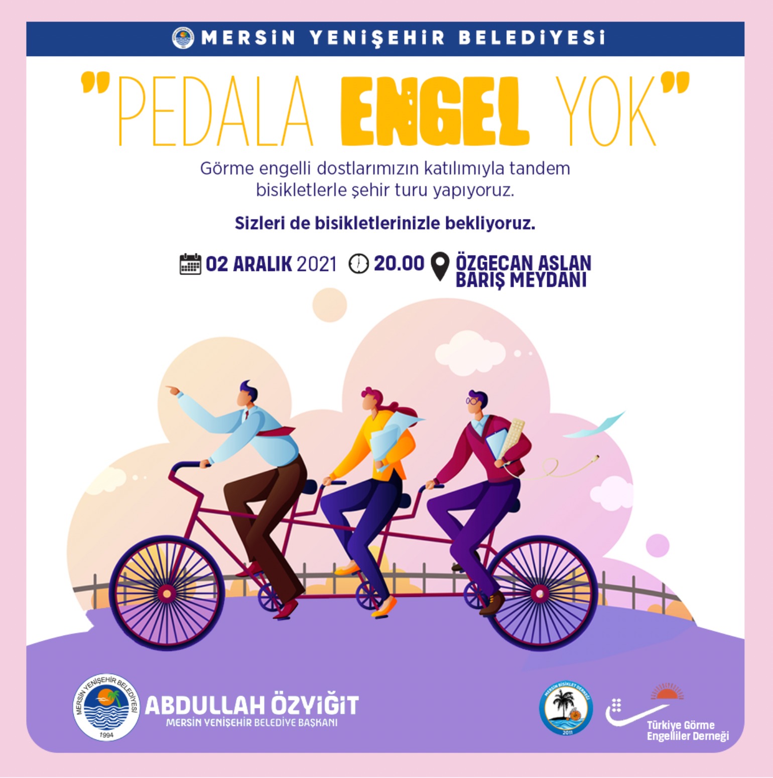 Yenişehir’de pedala engel yok;