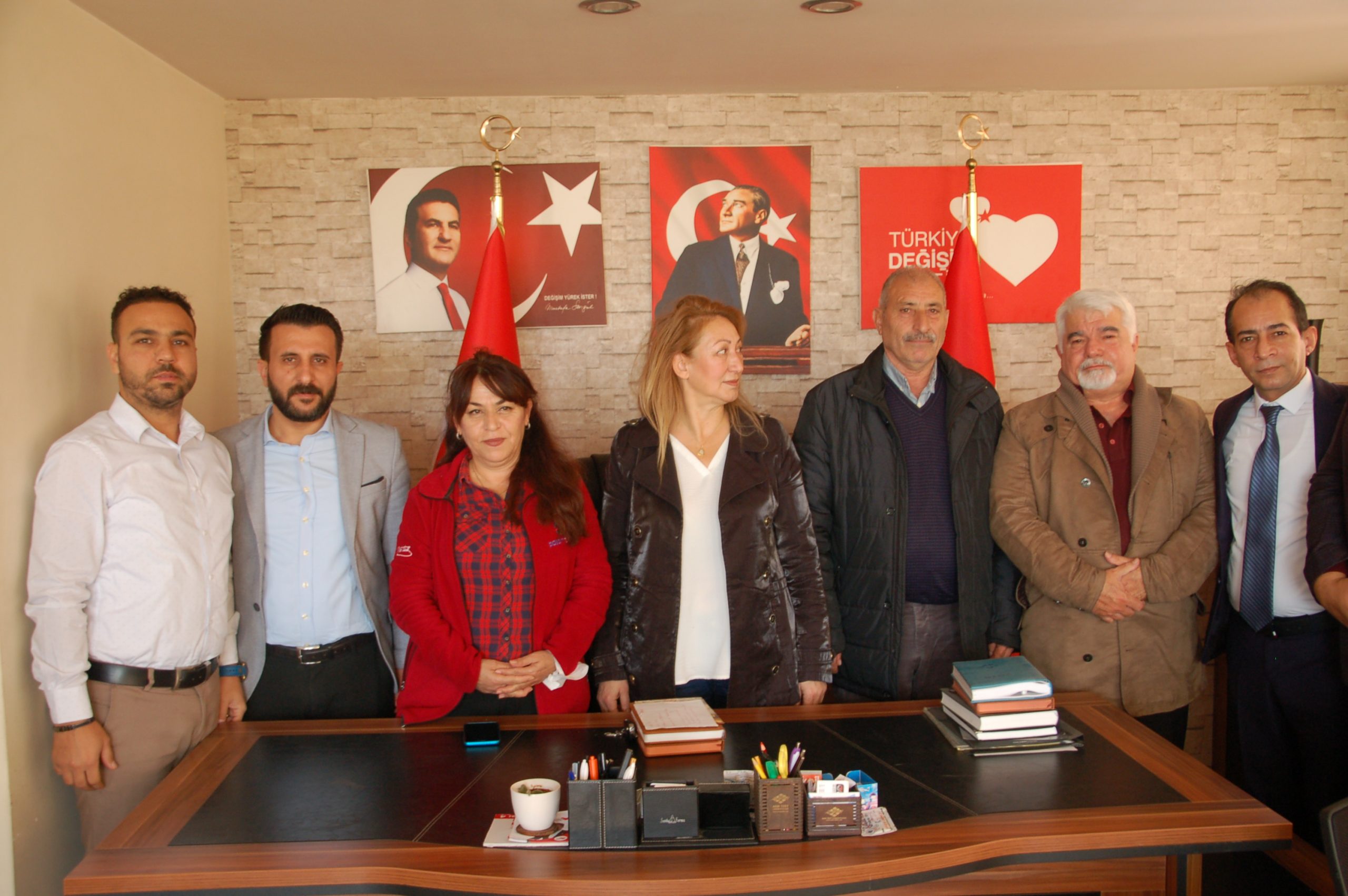 VATAN PARTİSİ ,DEN DEĞİŞİM PARTİSİNE  HAYIRLI OLSUN ZİYARETİ;