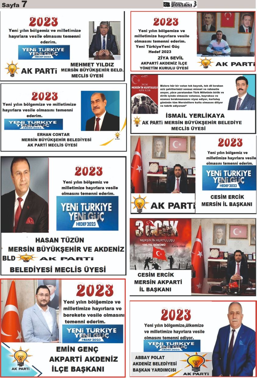 ÖZYAR MERSİN POSTASI GAZETESİ;