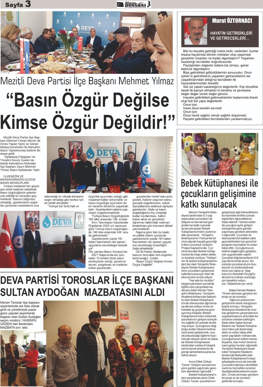 gazete özyar mersin postası sayı;347