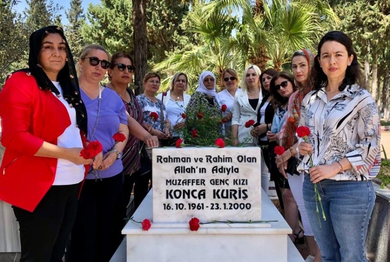 İyi Parti Mersin İl Kadın Politikaları Konca Kuriş’in Mezarını Ziyaret Etti.