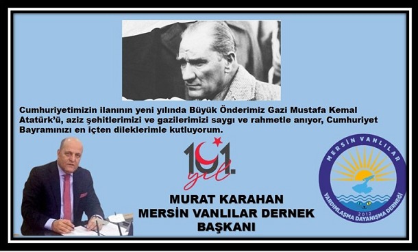 29 -EKİM  CUMHURİYET BAYRAMI KUTLAMA MESAJI