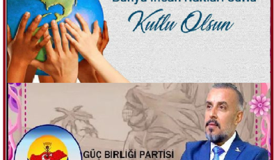 10 ARALIK İNSAN HAKLARI GÜNÜ MESAJI