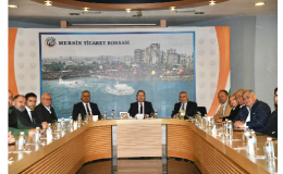 VALİ ALİ HAMZA PEHLİVAN, MERSİN TİCARET BORSASI MECLİS TOPLANTISINA KATILDI