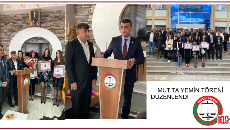 MUT’TA YEMİN TÖRENİ DÜZENLENDİ