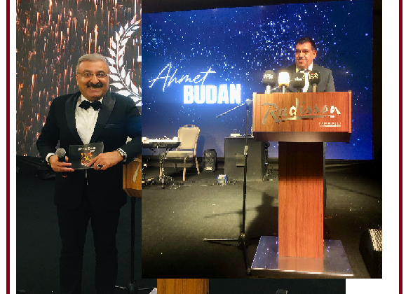 AHMET BUDAN’A  ONUR ÖDÜLÜ