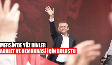 Mersin’de Yüz Binler Adalet ve Demokrasi İçin Buluştu  Mersin’de düzenlenen ‘Millet İradesine Sahip Çıkıyor’ mitinginde yüz binler adalet ve demokrasi talebini dile getirdi.  Mersin’de düzenlenen “Millet İradesine Sahip Çıkıyor” mitinginde yüz binlerce yurttaş adalet, demokrasi ve özgürlük talebini yüksek sesle dile getirdi.