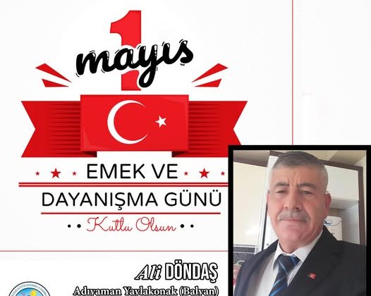 1 MAYIS – İŞCİ-EMEKCİ BAYRAMI KUTLAMA MESAJLARI
