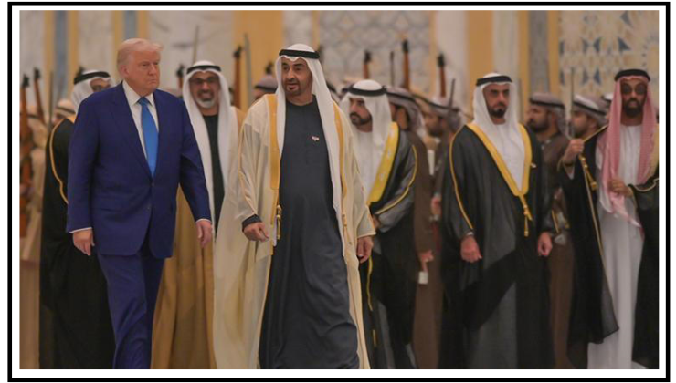 Trump için düzenlenen karşılama töreni dünya gündemine oturdu: BAE’li kadınlardan ‘Al Ayyala’ performansı