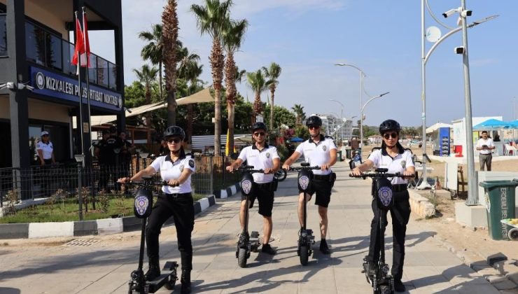 Kızkalesi Sezona Hazır: Scooterlu Plaj Polisleri de Göreve Başladı