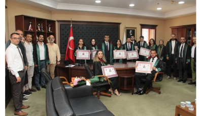8 STAJYER AVUKATIMIZ CÜBBE GİYDİ