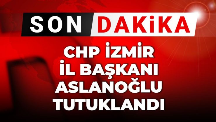 izmir Büyükşehir’e operasyonunda CHP İzmir İl Başkanı Şenol Aslanoğlu ve eski İZBETON Genel Müdürü Heval Savaş Kaya tutuklandı.