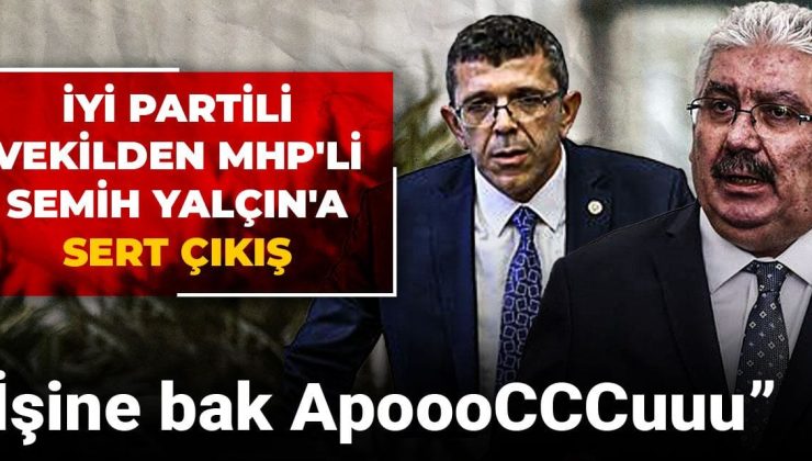 İYİ Partili vekilden MHP’li Semih Yalçın’a sert çıkış: İşine bak ApoooCCCuuu