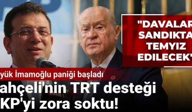 Bahçeli’nin TRT desteği AKP’yi zora soktu! Büyük İmamoğlu paniği başladı