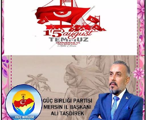 15 temmuz anma mesajı