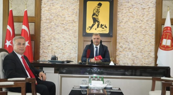 MESİAD BAŞKANI; ADNAN GÜNDOĞDU ,DAN CUMHURİYET BAŞSAVCISI TOLGAHAN ÖZTOPRAK ,A VEDA ZİYARETİ;