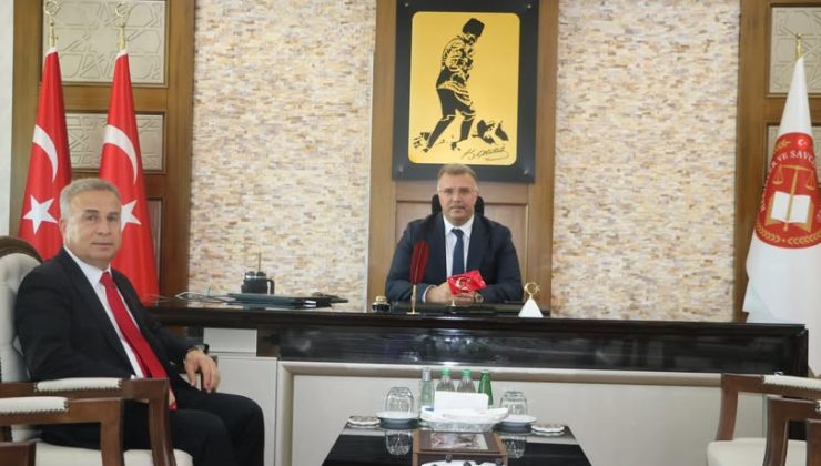 MESİAD BAŞKANI; ADNAN GÜNDOĞDU ,DAN CUMHURİYET BAŞSAVCISI TOLGAHAN ÖZTOPRAK ,A VEDA ZİYARETİ;