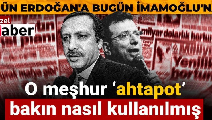 Dün Erdoğan’a bugün İmamoğlu’na: O meşhur ‘ahtapot’ bakın nasıl kullanılmış