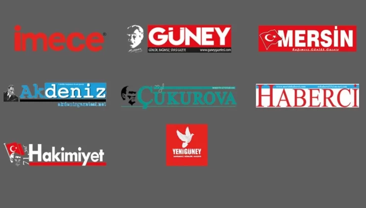 Mersin’de 8 Yerel Gazeteye İlan