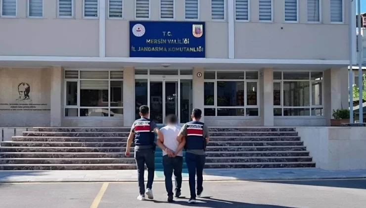 Mersin’de 29,5 yıl hapis cezası ile aranan şahıs jandarmadan kaçamadı