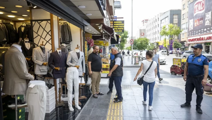 Mersin’de Kaldırım İşgallerine Geçit Yok