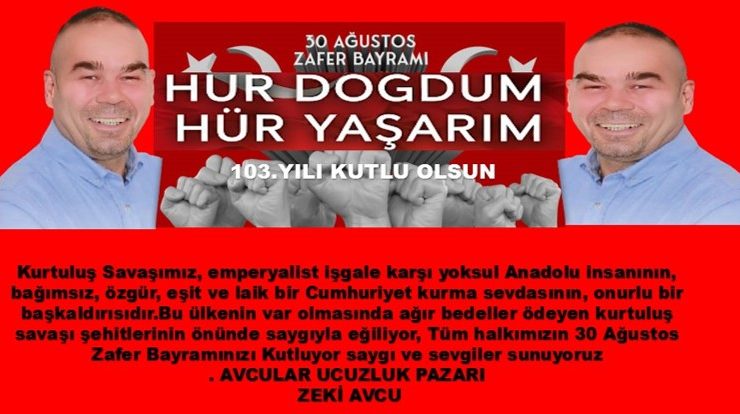 30 ağustos zafer bayramı kutlama mesajları