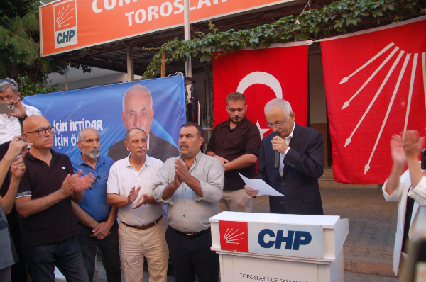 CHP TOROSLAR İLÇE BAŞKANLIĞI SEÇİMLERİNDE BENDE ADAYIMDEDİ;