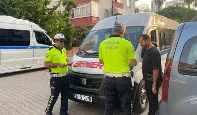 Mersin’de okul servislerine sıkı denetim