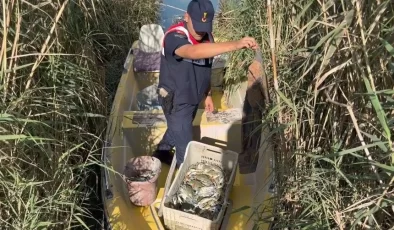 Göksu Deltası’nda mavi yengeç avcıları yakalandı