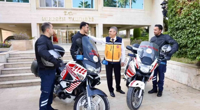 Mersin’de motorize ambulanslar hizmete girdi