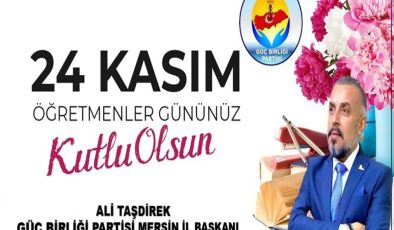24 KASIM ÖGRETMENLER GÜNÜ KUTLAMA MESAJI