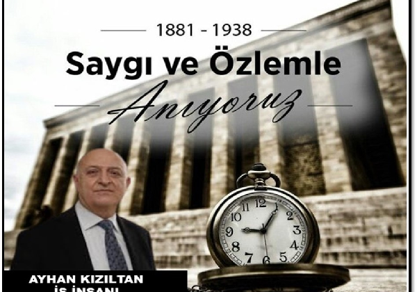 10kasım ulu önder mustafa kemal in ölümünün 87 yıl anma mesajı