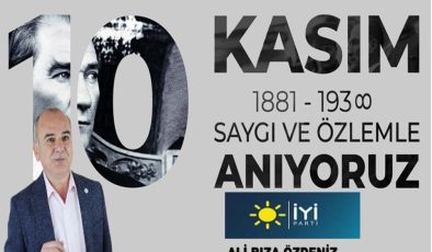 10kasım ulu önder atatürk ün ölümünün 87 yıldönümü anma mesajları