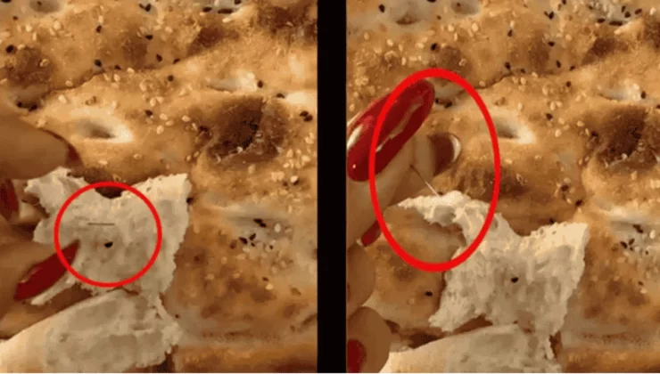 Mersin Toroslar’da Pide Ekmek İçinden İlaç İğnesi Çıktı