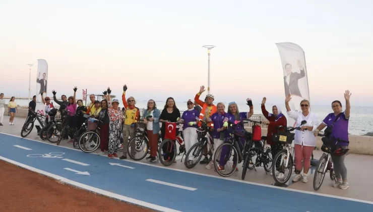 Mersin’de kadınlar bisikletle özgürleşiyor