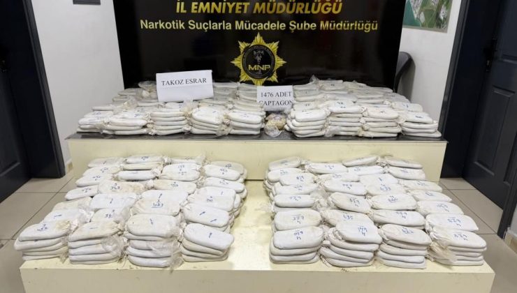 Gizli adres deşifre edildi: Mersin’de rekor miktarda esrar ele geçirildi