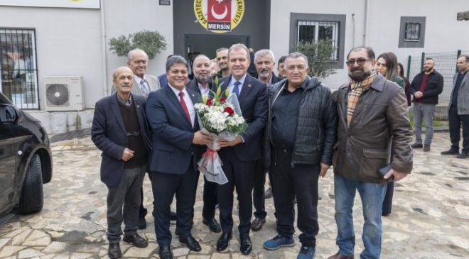 BAŞKAN SEÇER’DEN MERSİN GAZETECİLER CEMİYETİ’NE ZİYARET