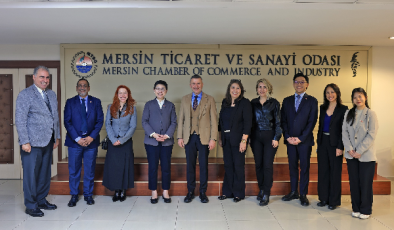 Mersin Ticaret ve Sanayi Odası’nı (MTSO) ziyaret eden Singapur heyeti