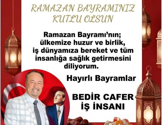 BEDİRCAFER RAMAZAN BAYRAMI MESAJI
