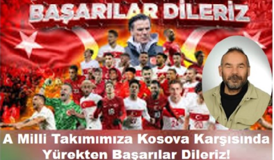 kosava -türkiye milli maçı başarılar dileme mesajı