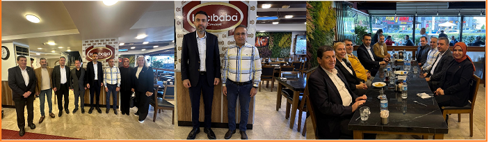 AK PARTİ MERSİN İL TEŞKİLATI’NDAN ESNAF ÇIKARTMASI: BAŞKAN ALDEMİR HACI BABA ET LOKANTASI’NDAYDI