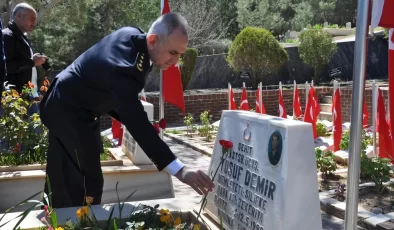 Silifke’de Polis Haftası’nda duygusal anma: Şehitler dualarla yad edildi