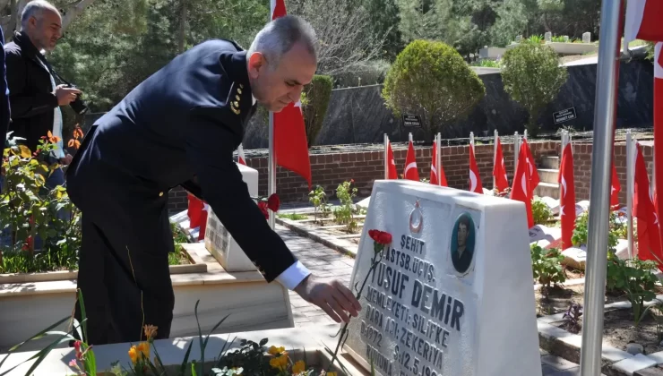 Silifke’de Polis Haftası’nda duygusal anma: Şehitler dualarla yad edildi