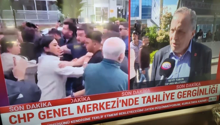 CHP Genel Merkezi Önünde Gece Gerilimi! “Kardeşi Kardeşe Kırdırıyorlar” Tepkisi