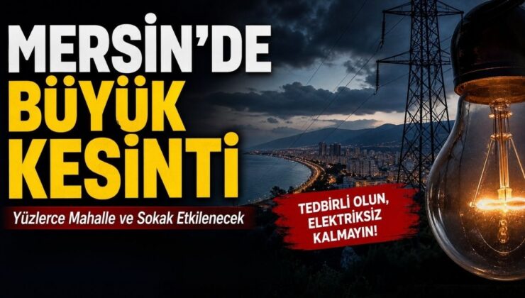 Toroslar dikkat! 3 Mayıs’ta yüzlerce sokak etkilenecek