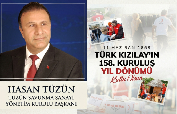 TÜZÜN SAVUNMA SANAYİ’DEN KIZILAY’IN 158. YILINA ANLAMLI KUTLAMA