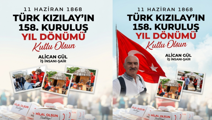 Mersinli İş İnsanı ve Şair Ali Gül’den Türk Kızılayı’nın 158. Yılına Özel Anlamlı Mesaj