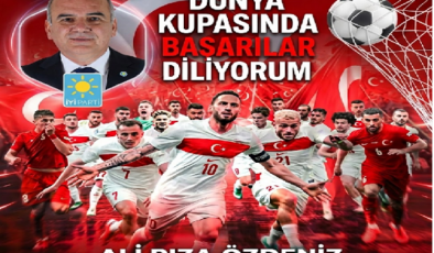 Milli Takımımıza Başarılar: İYİ Parti Mersin İl Başkanı Dr. Ali Rıza Özdeniz’den Destek Mesajı