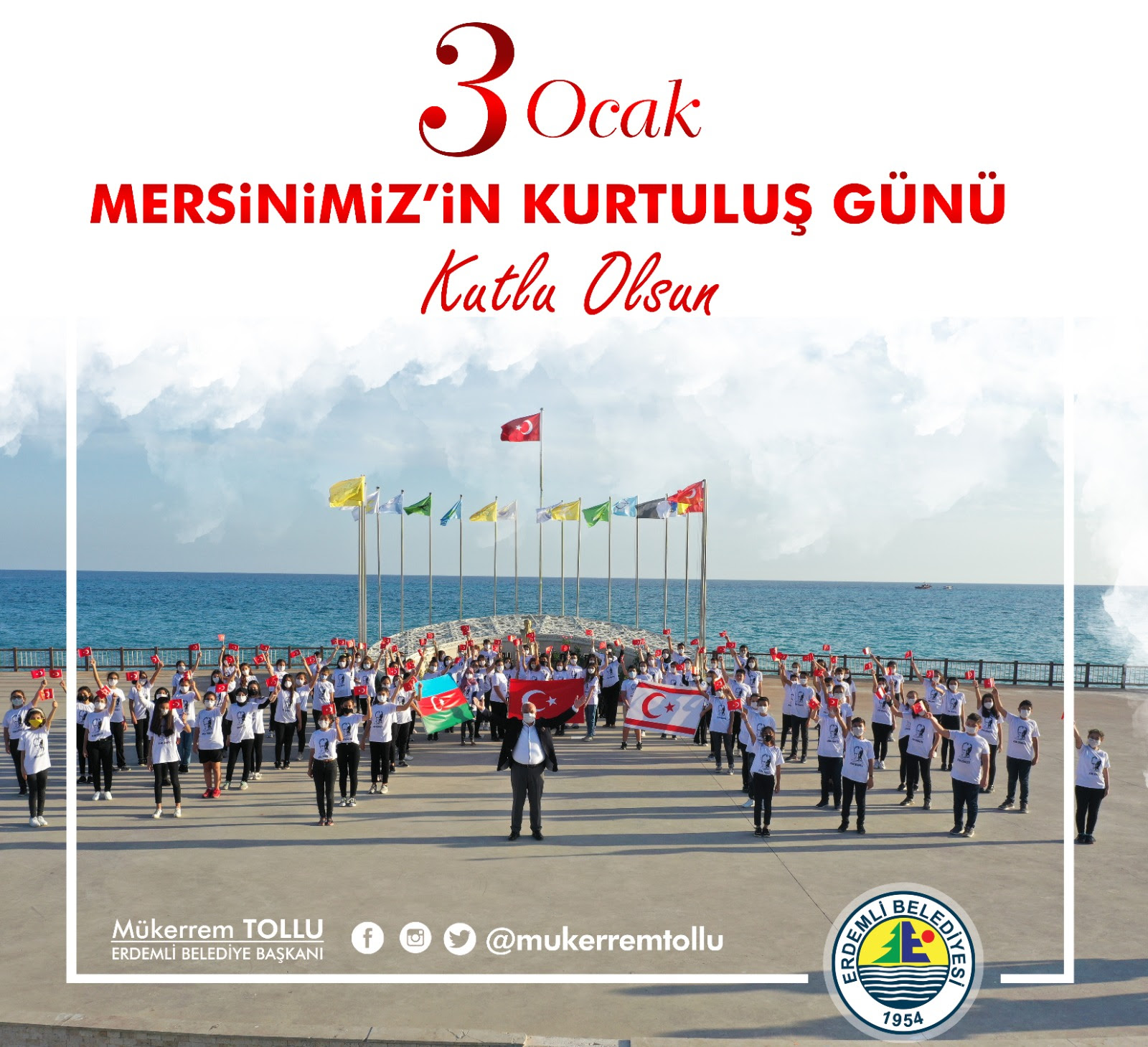 Başkan Tollu’dan, 3 Ocak Mersin’in Kurtuluş Günü Mesajı”