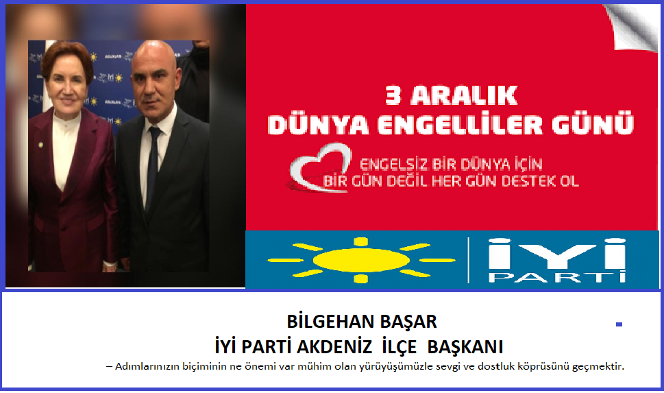 3 ARALIK DÜNYA ENGELİLLER GÜNÜ MESAJLARI;